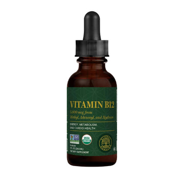 Global Healing Vitamin B12 Tri-Blend, 5000 Mcg Organic Sublingual Liqu