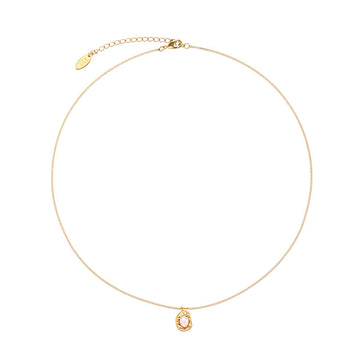 18K Real Gold French Light Luxury Pearl Pendant Necklace β Simple & Versatile for Women