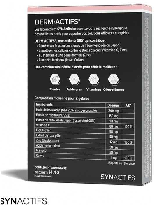 Aragan Synactifs Dermactifs 30 Capsules