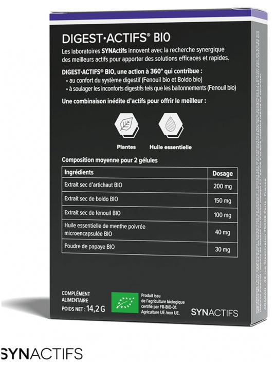 Aragan Synactifs Digestactifs Organic 30 Capsules