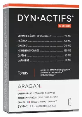 Aragan Synactifs Dynactifs 30 Capsules