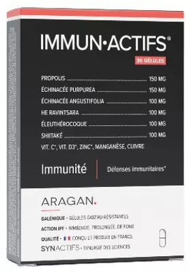 Aragan Synactifs Immunactifs 30 Capsules