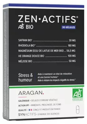 Aragan Synactifs Zenactifs Organic 30 Capsules