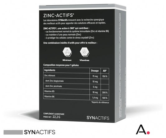 Aragan Synactifs Zincactifs 60 Capsules