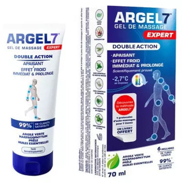 Argel7 Expert Double Action Massage Gel 70Ml