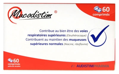 Audistimpharma Mucodistim Mucosites Secretions 60 Tablets