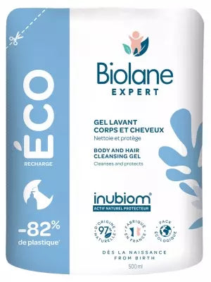 Biolane Expert Body And Hair Cleansing Gel Eco-Refill 500Ml