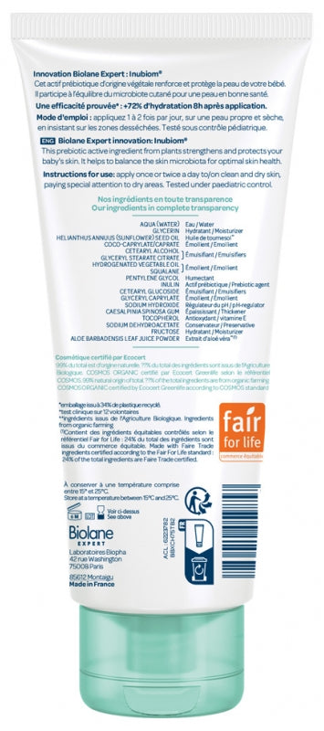 Biolane Expert Organic Moisturising Cream 75Ml