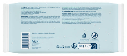 Biolane Expert Pure Water Wipes 3 X 60 Wipes