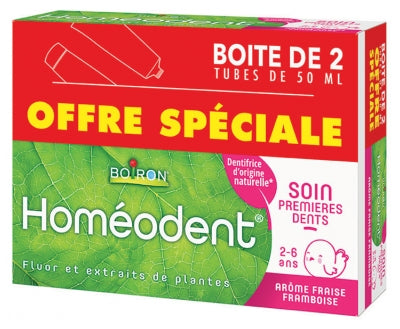 Boiron Homéodent Soin Premières Dents 2-6 Ans Set Of 2 X 50 Ml
