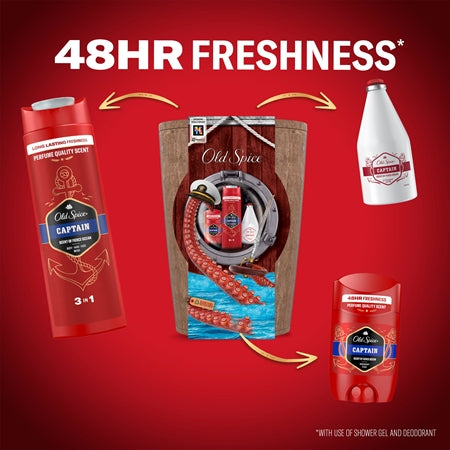 Old Spice Captain Barel Gift Set For Men