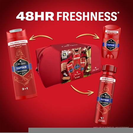 Old Spice Captain Football Gift Set For Men