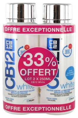 Cb12 White Mouth Wash 2 X 250Ml