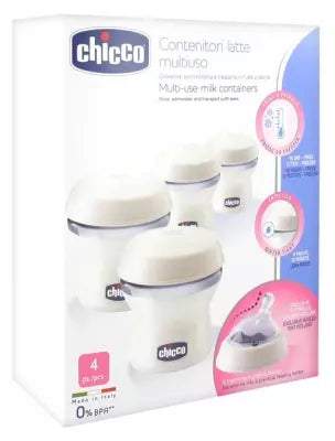 Chicco 4 Multi-Use Milk Containers