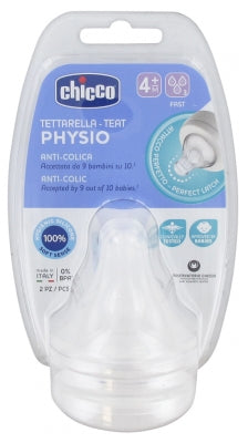 Chicco Physio 2 Teats Fast Flow 4 Months And +