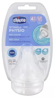 Chicco Physio 2 Teats Fast Flow 4 Months And +