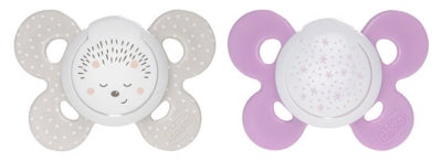 Chicco Physio Comfort Night 2 Silicone Soothers 16-36 Months