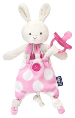 Chicco Pocket Friend Soother-Clipper Cuddly Toy 0 Months And +
