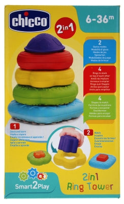 Chicco Smart2Play Rings To Pile 2-In-1 6-36 Months