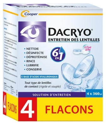 Dacryo Lens Care Set Of 4 X 360Ml
