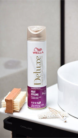 Wella Deluxe Heat Styling Hairspray For Heat Hairstyling