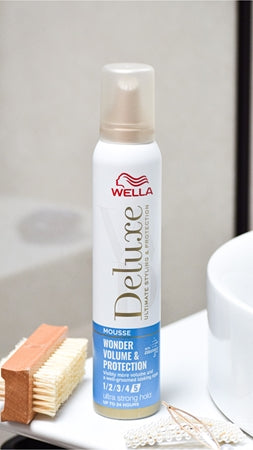 Wella Deluxe Wonder Volume & Protection Styling Mousse For Hair Volume