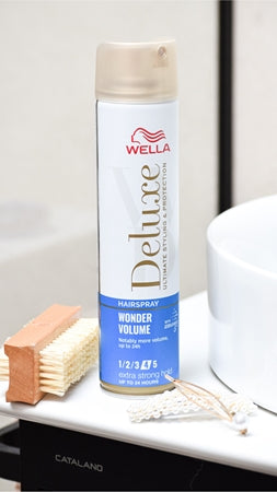 Wella Deluxe Wonder Volume Strong-Hold Hairspray For Volume