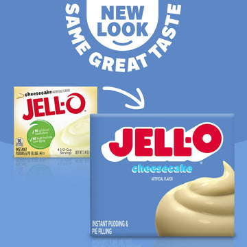 Jell-O Cheesecake Artificially Flavored Instant Pudding & Pie Filling Mix, 3.4 Oz Box
