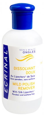 Ecrinal Mild Polish Remover With Silk Lipesters 125Ml