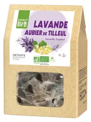 Esprit Bio Lavender Linden Sapwood To Infuse 15 Sachets