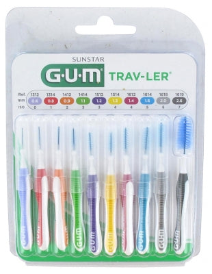 Gum Trav-Ler 10 Interdental Brushes