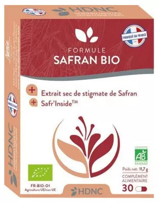 H.D.N.C Saffron Formula Organic 30 Capsules