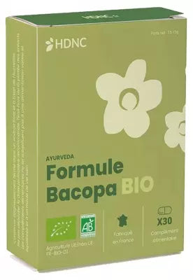 H.D.N.C Bacopa Formula Organic 30 Capsules