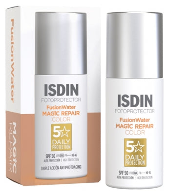 Isdin Fotoprotector Fusion Water Magic Repair Color Tinted Sun Cream Spf50 50 Ml