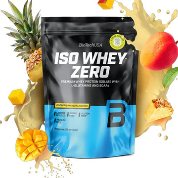 Biotechusa Iso Whey Zero | Premium Whey Protein Isolate | Grass-Fed | Enzyme-Free | Sugar- And Gluten-Free, 500 G, Pineapple-Mango
