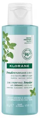 Klorane 3 In 1 Purifying Powder With Organic Mint And Clay 50G
