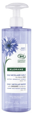 Klorane 3In1 Micellar Water With Organic Cornflower 400Ml