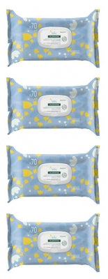 Klorane Baby 70 Gentle Cleansing Wipes 4 X 70 Wipes