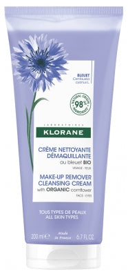 Klorane Make-Up Remover Cleansing Cream With Organic Cornflower 200Ml