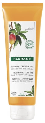 Klorane Nourishing- Dry Hair Leave-In Cream With Mango 125Ml