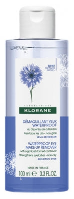 Klorane Waterproof Eye Make-Up Remover With Cornflower 100Ml
