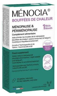 Laboratoire Ccd Ménocia Bouffées De Chaleur 30 Capsules