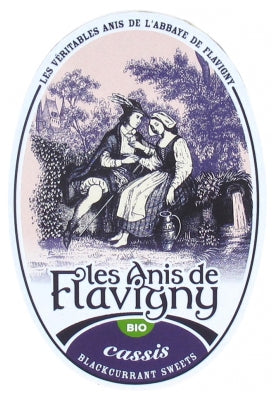 Les Anis De Flavigny Organic Blackcurrant Candies 50G