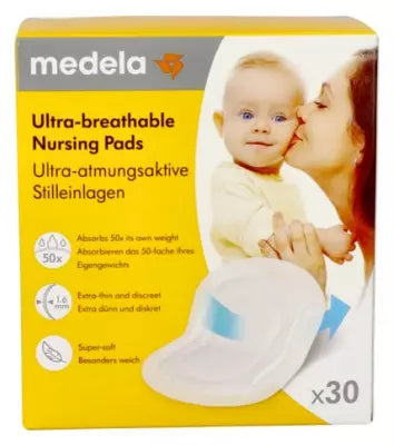 Medela 30 Ultra-Breathable Nursing Pads