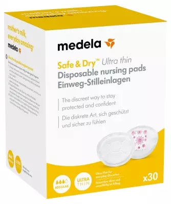 Medela Safe & Dry Breast-Pads Of Single Use Ultra-Thin 30 Pads