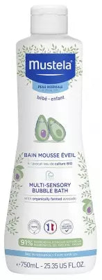 Mustela Multi-Sensory Bubble Bath With Avocado 750Ml