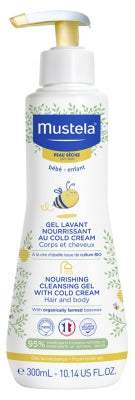 Mustela Nourishing Washing Gel With Cold Cream And Bee Wax 300Ml