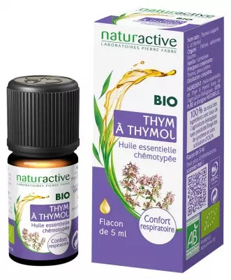 Naturactive Organic Essential Oil Thymol Thyme (Thymus Vulgaris L. Ct Thymol) 5Ml