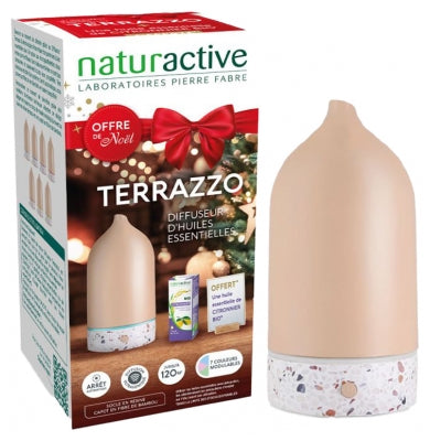 Naturactive Terrazzo Essential Oils Diffuser + 1 Organic Lemon Essential Oil 10Ml Free