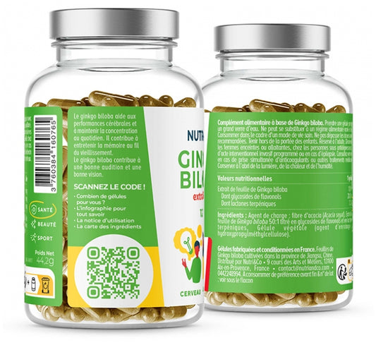 Nutri& Co Ginkgo Biloba 120 Capsules